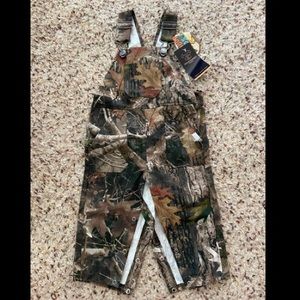 Brand new baby boy camo overalls